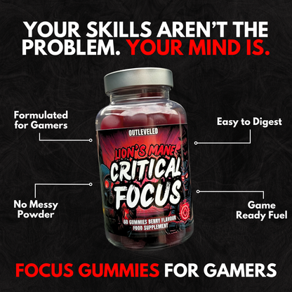 Critical Focus: Lions Mane Gaming Gummies