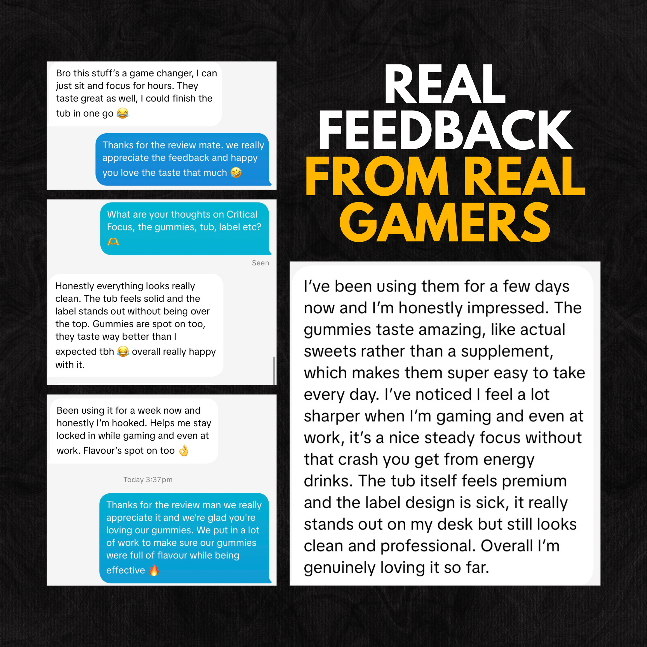 Critical Focus: Lions Mane Gaming Gummies